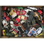 Uncollated diecast model vehicles, sports cars, trucks, emergency service and convertibles: to