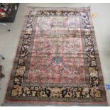 A Lahore rug, decorated with Tree of Life inspired designs, on a multi-coloured ground  52" x 72"