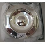 A Armada style silver dish  stamped 925  7"dia  boxed