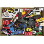 Uncollated diecast model vehicles, sports cars, trucks, emergency service and convertibles: to