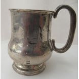 A silver Christening tankard  Birmingham, 1920