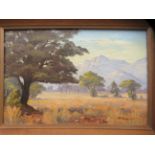 P Wort - a North East Transvaal South African landscape  oil on canvas  bears a signature & dated