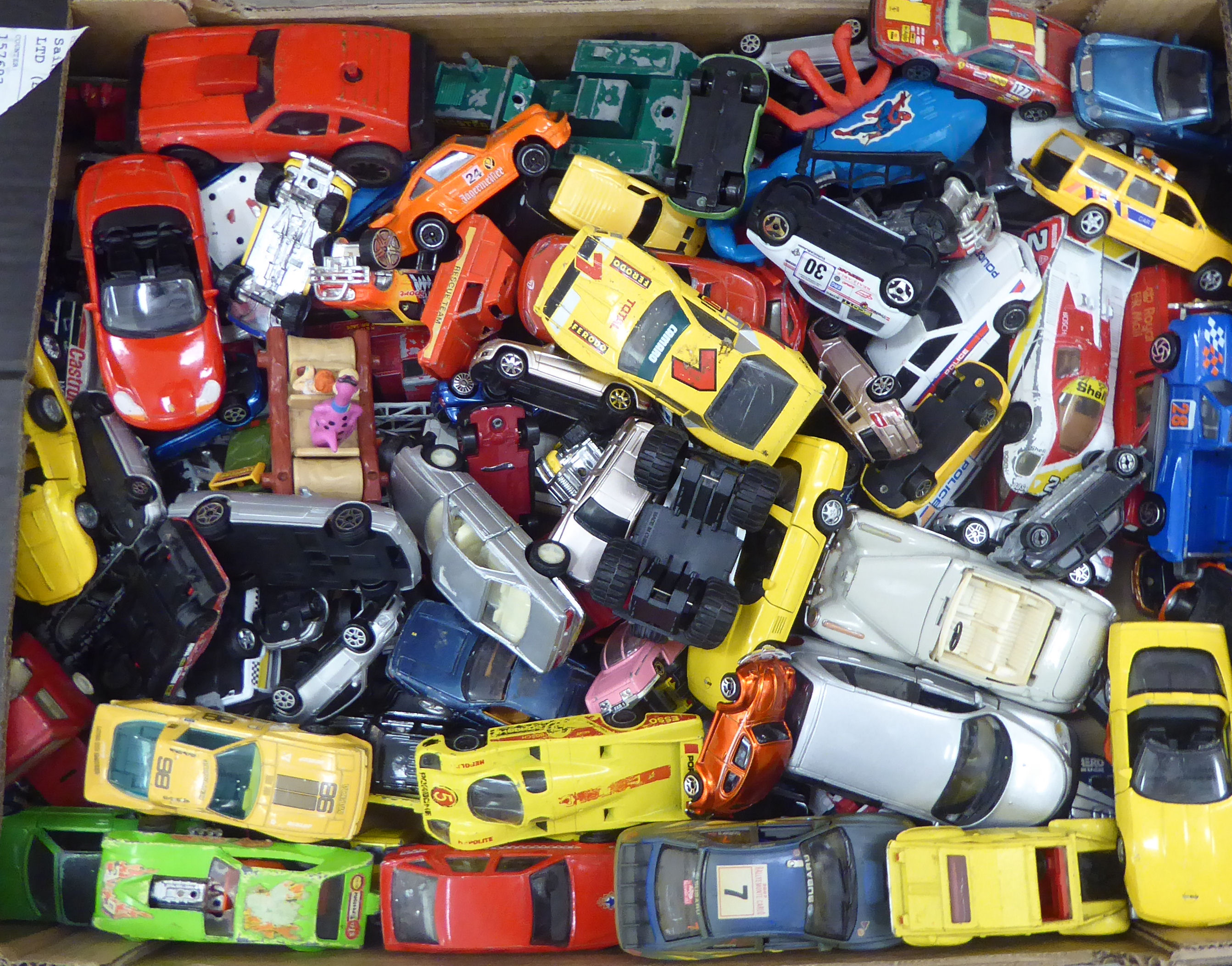 Uncollated diecast model vehicles, recovery, emergency services, sports cars and convertibles: to
