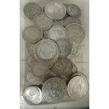 Uncollated pre-1947 British silver coins: to include a half crown