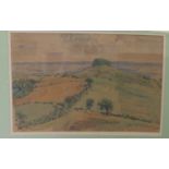 Sybil Tawse - a landscape near Bath  watercolour  bears a signature & dated 17.VIII.45 & an