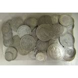 Uncollated pre-1947 British silver coins: to include a half crown