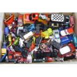 Uncollated diecast model vehicles, recovery, emergency services, sports cars and convertibles: to