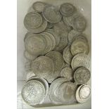 Uncollated pre-1947 British silver coins: to include a half crown