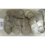 Uncollated pre-1947 British silver coins: to include a half crown