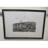 Norman Webster - 'Derelict Croft, at Elgol, Skye'  monochrome print  bears a pencil title &