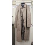 A gentleman's Aquascutum raincoat with a 40" chest