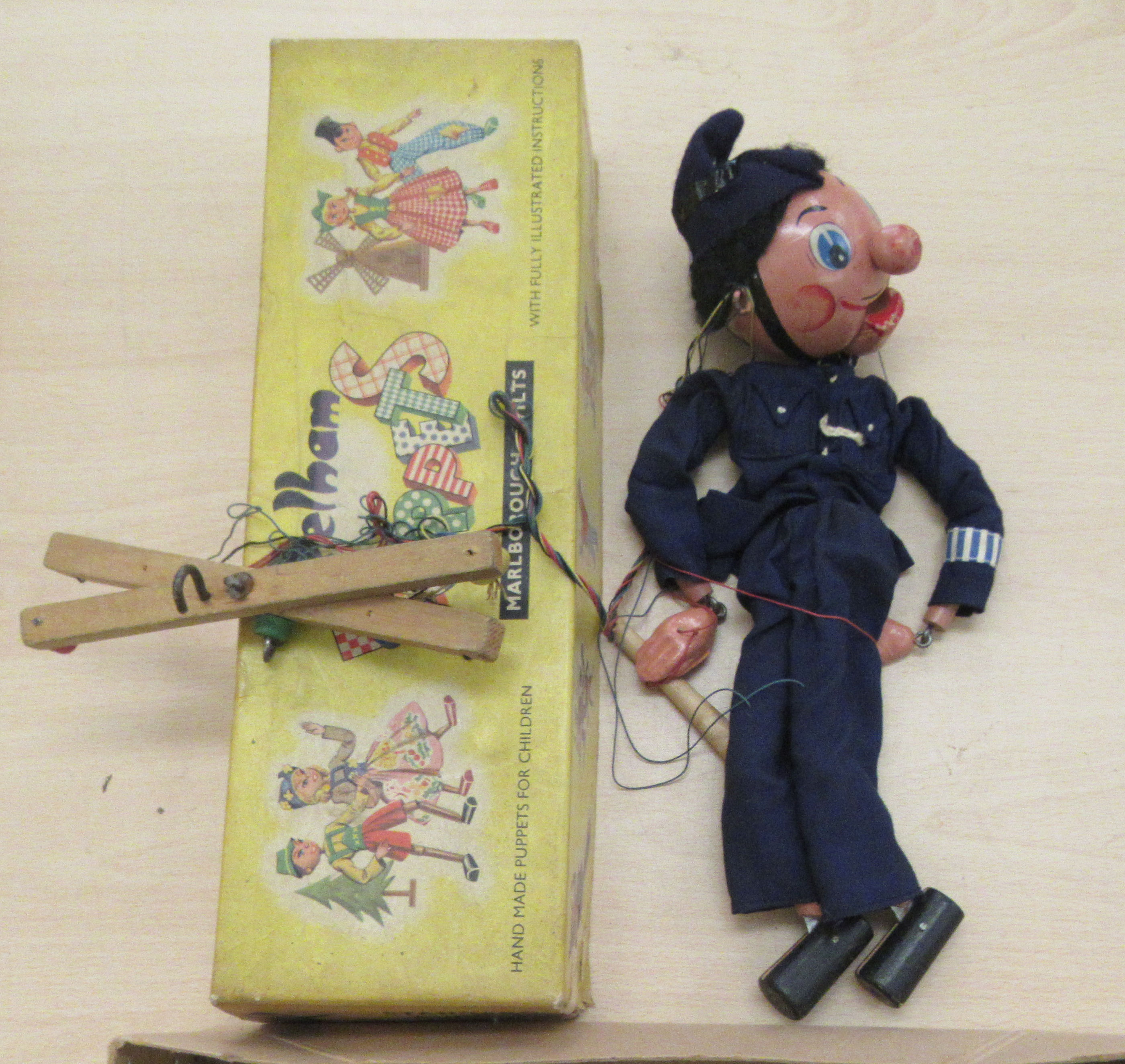 Four boxed Pelham puppets: to include a Policeman and a School Master; and another similar, a - Image 2 of 6