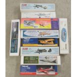 West Wings and other scale model kits: to include an unopened Spitfire MK 22/24  (completeness not