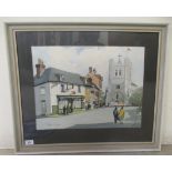 Johnnie Walker - 'Waltham Abbey'  watercolour  bears a signature  18" x 14"  framed