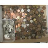 Uncollated British pre-decimal and other coins
