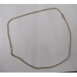 A 9ct gold belcher link neckchain