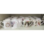 Royal related ceramics: to include mainly china mugs: to include the Platinum Wedding Anniversary of