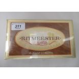 An unopened box of twenty-five Ritmester half Corona cigars