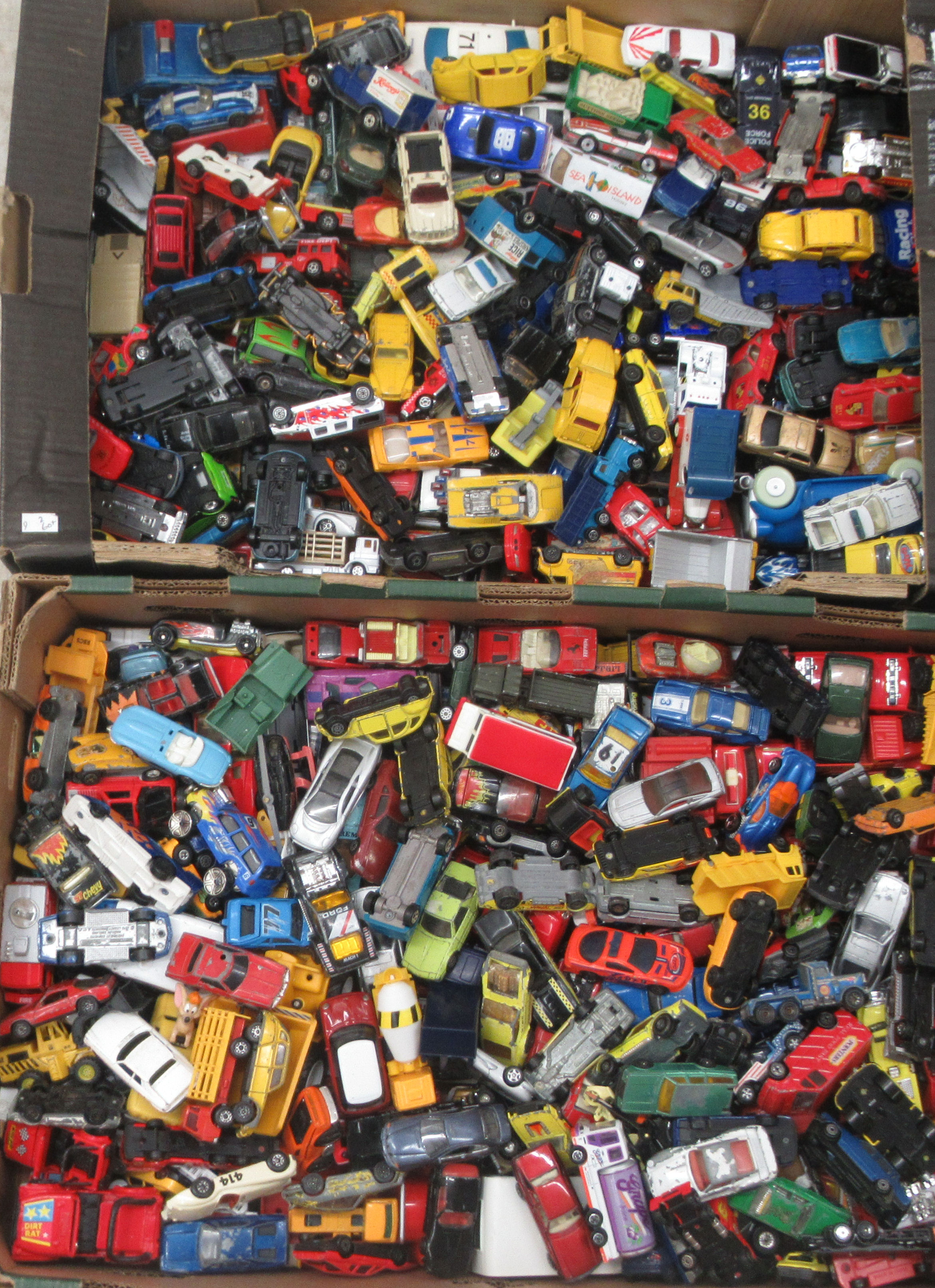 Uncollated diecast model vehicles, sports cars, convertibles, vans and emergency services: to