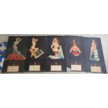 A set of five mid 20thC glamour promotional calendars by Standard Range & Foundry Company Ltd,