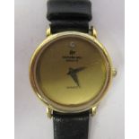 A ladies Raymond Werl gold plated stainless steel cased Geneve wristwatch, the quartz movement faced