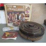 A 1970s Philips heated hostess table carousel  boxed