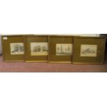 After David Roberts - a series of four 19thC North East Africa studies  prints  largest 4.75'' x 7''