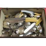 EPNS and stainless steel cutlery and flatware: to include fiddle and Old English pattern