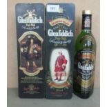 A bottle of Glenfiddich single malt Scotch whisky, no.7 from the House of Stewart, in a presentation