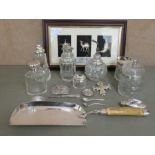 Silver and silver coloured metal collectables: to include dressing table jars  mixed marks