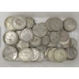 Pre-1946 silver shillings; and two shillings