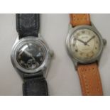 A Seika stainless steel cased bracelet wristwatch, the quartz movement with sweeping seconds,