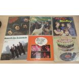 Vinyl albums: to include The Rolling Stones, The Beatles, The Beach Boys and T-Rex