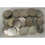 Approx. forty-five commemorative fifty pence coins, some near mint