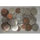Uncollated Isle of Wight coins: to include 1970s 50 pence pieces