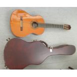 A Jose Ramirez of Madrid, Spain acoustic guitar  cased