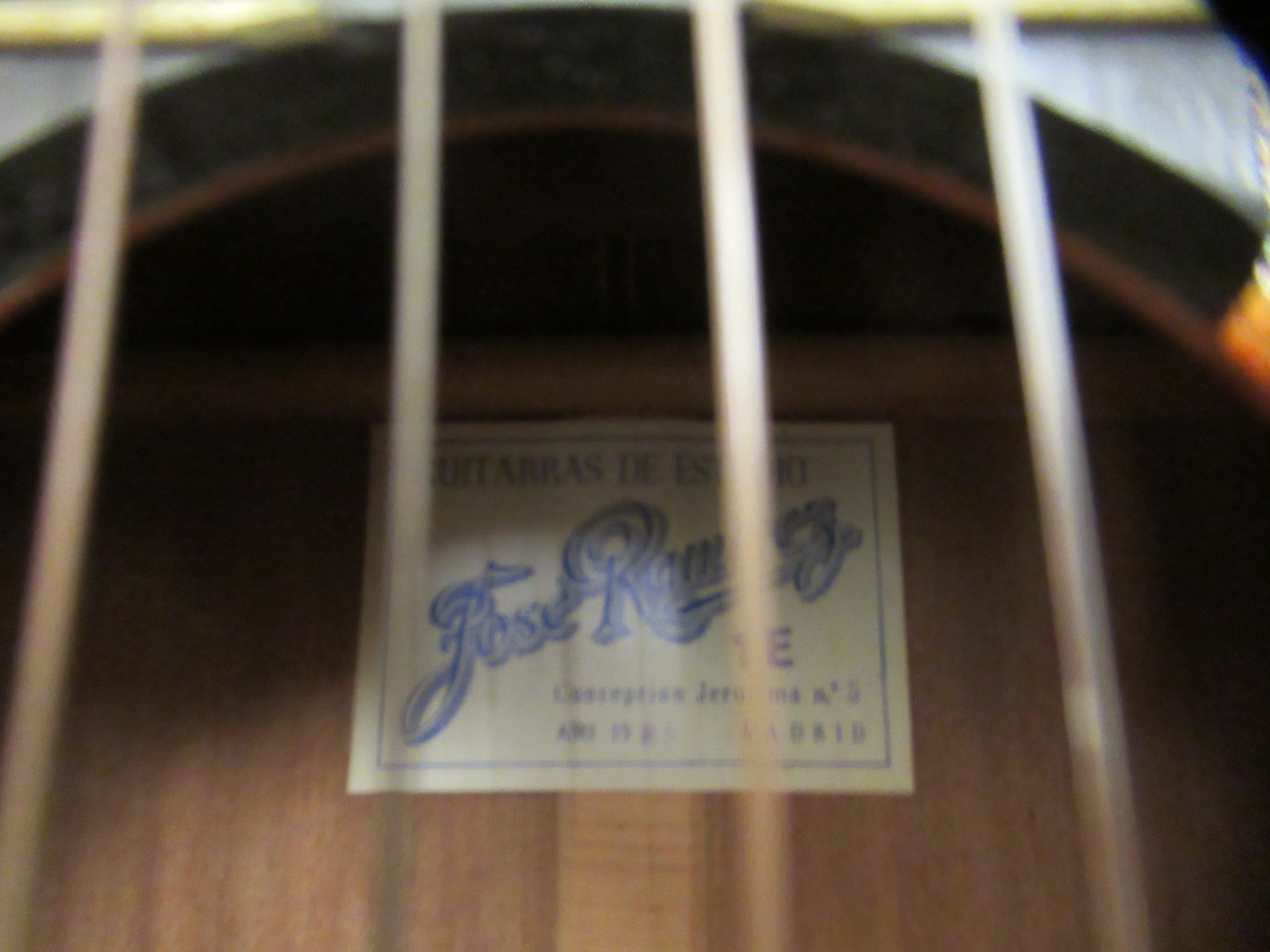 A Jose Ramirez of Madrid, Spain acoustic guitar  cased - Image 2 of 6