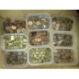 Uncollated British pre-decimal coins: to include mainly Victorian pennies and Queen Elizabeth II