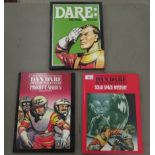 Books, Dan Dare, viz. 'Solid Space Mystery', 'Project Nimbus' and 'The Final Volume'  circa 1994/95