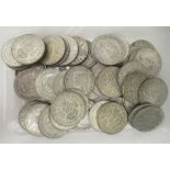 Pre-1946 silver two shillings, some near mint