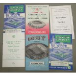 20thC sporting ephemera: to include mainly 1950-60s football programmes