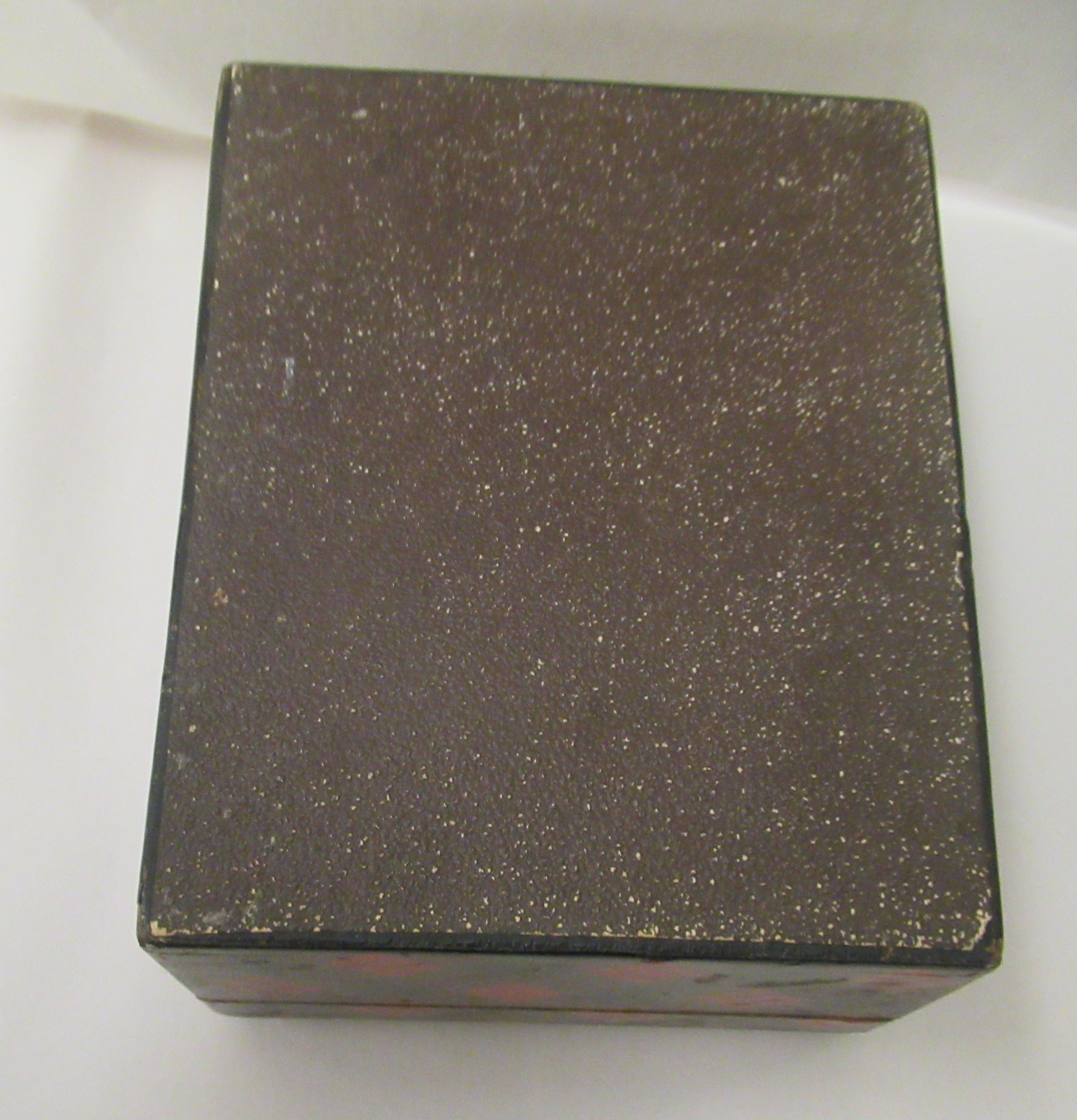 A late 19thC McDuff tartanware box of trapezium form with a hinged lid  6"w; and a Black Watch - Image 4 of 4