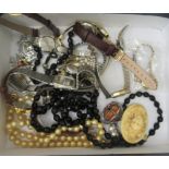 Items of personal ornament, mainly watches: to include a ladies Omega 18ct gold cased wristwatch,