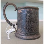 An early Victorian Scottish Christening tankard  Edinburgh 1868