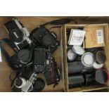 Photographic equipment and accessories: to include a Zenith C camera; and a Nikon Cool Pix 5000