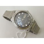 A Tissot Seastar stainless steel cased, strapped wristwatch, the automatic movement faced by a baton