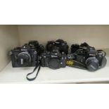 Six Nikon cameras: to include a D300; and a FA camera