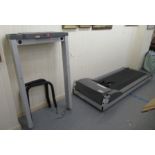 A Trimline One treadmill  77"L overall