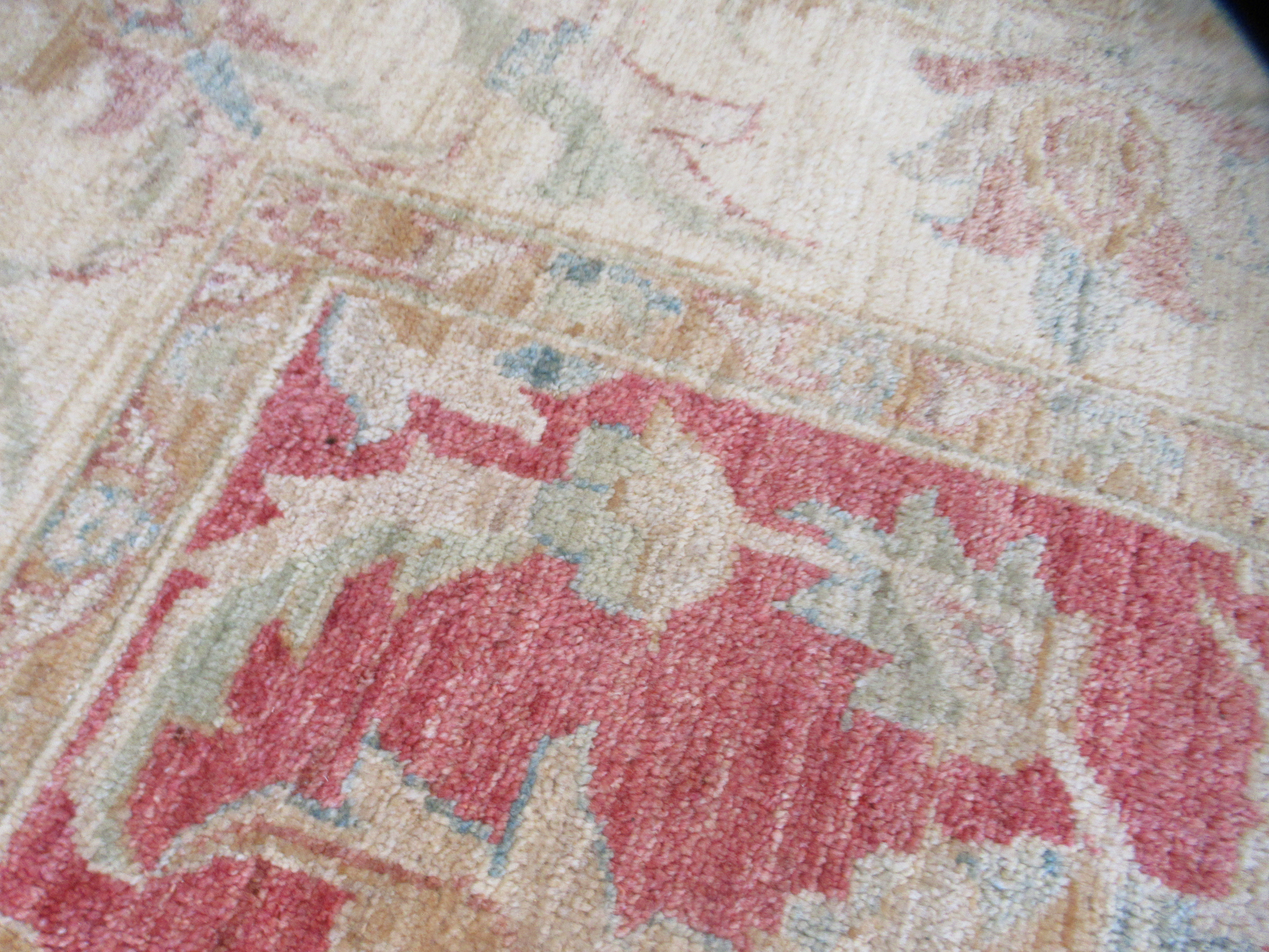 A Ziegler rug, decorated with foliate designs, on a red and cream coloured ground  79" x 78" - Image 5 of 6