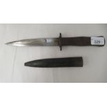 A Great war dagger and scabbard (Please Note: this lot is subject to the statement made in the